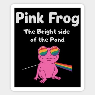 Pink Frog – The Bright Side of the Pond Magnet